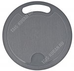 Доска раздел, кругл (d25см) толщ.4мм, серый (35)