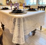Скатерть ажурная,прямоуг.(150х230см) бежев 