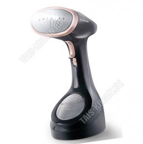 Отпариватель ручной 1700Вт резервуар для воды 280мл,подача пара 25г/мин, готовность к работе 35 секунд, вертикальное отпаривание, фиксация пара, съемная щетка, цвет розовый/черный (6) 