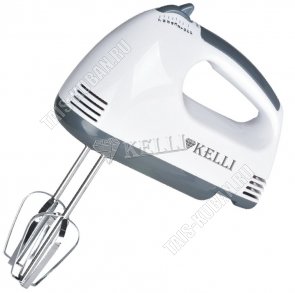 Миксер 200Вт 7скор,2насад.(взбив,замешиван) (подходит д/чаш) бел/сер (12) 