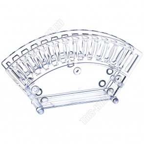 Салфетница (17,5х3 h9,5см) прозрачн (45) 