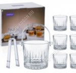 Набор для виски 7пр (стакан 6шт 285мл и ведро для льда 900мл) +щипцы, п/у