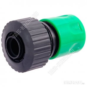 Переходник с аквастоп, с коннектора с зажим 3/4