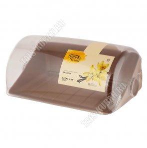 Хлебница с крышкой, латте (39,5х25 h17,5см) с решеткой (6) 