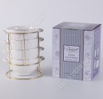 Бульонница набор 4шт 650мл на мет/подст 