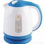 Чайник пластик 1,7л 2200Вт диск,защ.б/воды,индик,автооткл,съем.фильтр,бел/син (12) 