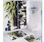 Набор Коврик 2шт +Штора д/ванны 