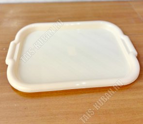 Поднос прям.(39х27 h2см) слонов.кость (40) 