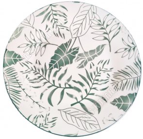 Tropico/Зеленые листья Тарелка плоская d23см (12) 