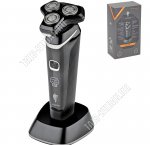 Бритва эл. роторная (аккум) 5Вт на под-ке-зарядка, 1400мАч, черный (12)
