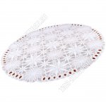 Ажурная салфетка, белая, кругл (d38см) 