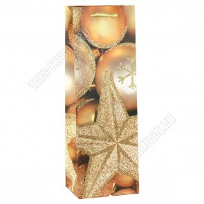 Пакет бумажный п/бутылку (h35х12см)