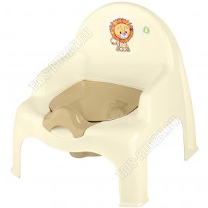 Горшок-кресло, с крышк, крем/беж (31,5х29,5 h34,5см) (10) 