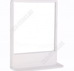 Зеркало Tokyo с полк,прям.(29х37см) белый (4) 