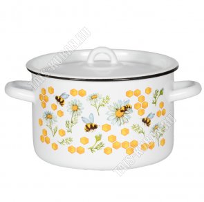 Пчелы белый Кастрюля 2,9л (6) 