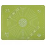 Коврик для раскатки теста,заморозки/выпечки (50х40см) с принтом,фисташковый (10) 