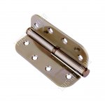 СТАНДАРТ Петля дверн. с врезкой (левая) 10х7х0,25см, разъёмная, сталь с гальван.покрыт, бронза , 1BB-L (R14) AB (10)