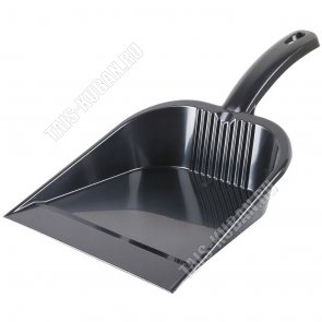 Совок 21х17см,горизон.руч L13см ,черный 