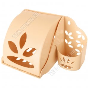 Держатель д/туал.бум  и п/освеж.воздуха (17х13 h12см) бежевый (16)