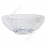 Фруктовница d25см металл, белая 