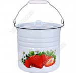 Ведро (цил) пудр-голуб 12л с крыш,пласт.держат на руч (2)