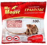 Гранулы от крыс и мышей 100г, с МУМИФИЦ.эф-м, в пакете, Mr.Mouse (50) 