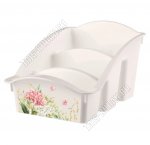 Контейнер д/специй 3-ти сек,белый 