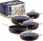 Н-р Посуды 5предметов (кастрюли 2,5/4,5/6,5л/ жаровня 3,5л/ сковорода d28 h7,5см)