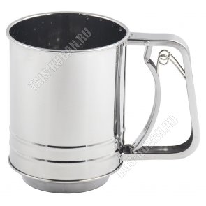 Кружка-сито 300мл д/просеивания муки (12) 