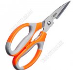 Ножницы кухонные L21см, 3в1 (орехокол,открывал) нерж,2-х цветн.ручк (12) 