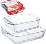 Форма Набор 2пр прямоуг 2,0/1,0л, 22х22/16х16см (4) 