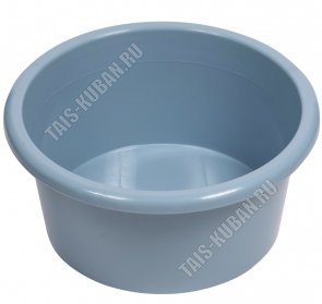 Таз сер-синий 10л, круг (d32 h16см) (25) 