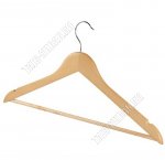 Вешалка (дерево) св.дерево L45см, противоскольз.перекладина (120) 