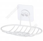 .WHITE белый Мыльница настен,овал L14,3х9см (20) 