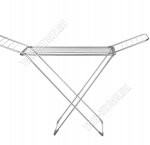 Сушилка д/белья, раб.поверх 18м (h110 175х55см) нерж.сталь 