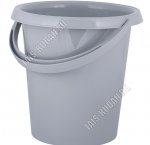 Ведро 12л серый (d28 h30см) (10) 