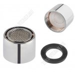 Аэратор-фильтр на кран смесителя (диаметр 2,2см, длина 1,8см). Материал: АБС-пластик,полипропилен,резина, сетка-нержавеющая сталь.Внутренняя резьба гайка (50)