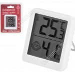 Термометр-гигрометр 2в1(t в помещ/влажность) 4х5см, белый (40) 