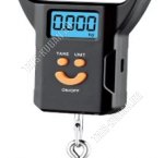 Весы безмен электронные  50 кг,деление 10 грамм, LCD дисплей, индикатор заряда батареи, функция тара, питание батарейки 2*ААA, пластиковый корпус, цвет черный (100)