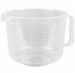 Кружка мерн.2,5л (d20 h15см) прозрачн.(12) 