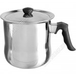 Молоковарка 2,0л d13см,свист,мет.крыш,черн.бакел.руч,зеркал.полир,п/у (6)