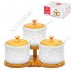 Розы /Бамбук Банка набор 3шт 250мл