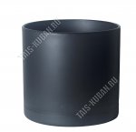Кашпо цилиндр, черный, матовый 24,5л d35 h32см (2) XXL