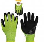 Перчатки д/сад.работ 9 разм (L) полиэстр+латекс-ладонь (12) 