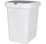 Ведро для мусора 25л белый (29х33 h42см) (4)