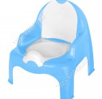 Горшок-кресло, с крышк, голуб (31,5х29,5 h34,5см) (10)
