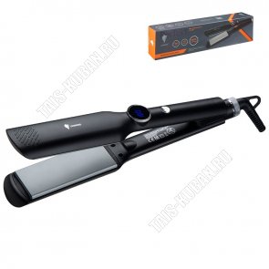 Выпрямитель д/волос, керамич. 65Вт пласт.45х105мм, макс.t230°, черный (24) 