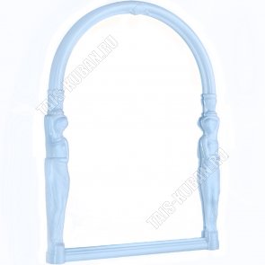 Зеркало Вива эллада ф.арка (43х58см) женс.статуи,св.гол.(5) 