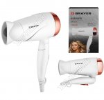 Фен 1600Вт складн.ручка,бел/золот (12) 