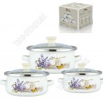 Набор мини-кастрюль 3шт 